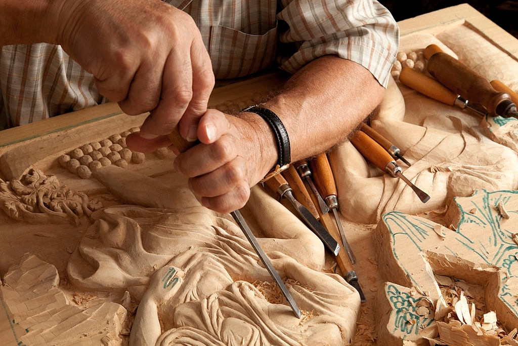 Stryi Gouge para tallar madera #7 1 hoja ancha, ligeramente redondeado  gubia, cincel semicircular, herramientas de tallado de madera, gubia de  mano