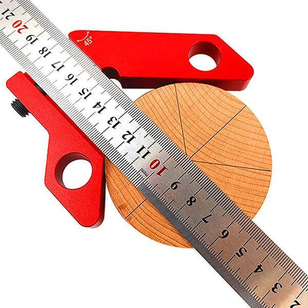 Woodworking Center Finder Square for Accurate Center Scribing and Circle Finding