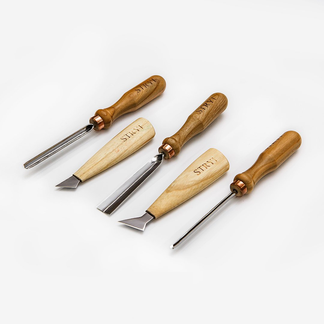 Basic Wood Carving Tools Set For Relief Carving, 5pcs, Wood Carving Tools