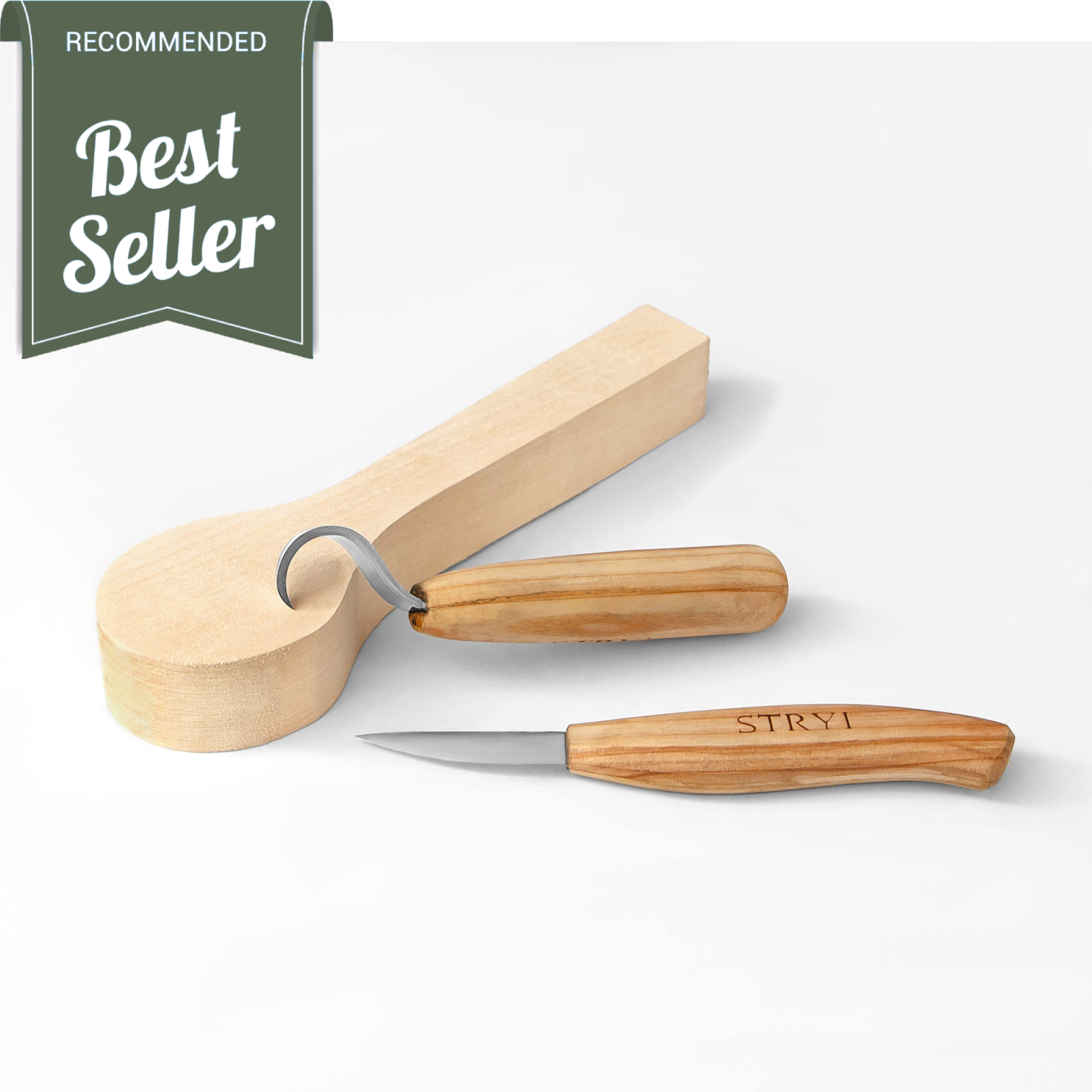 Spoon Carving Knife Set 2pcs. Forged Spoon Carving Knife. 