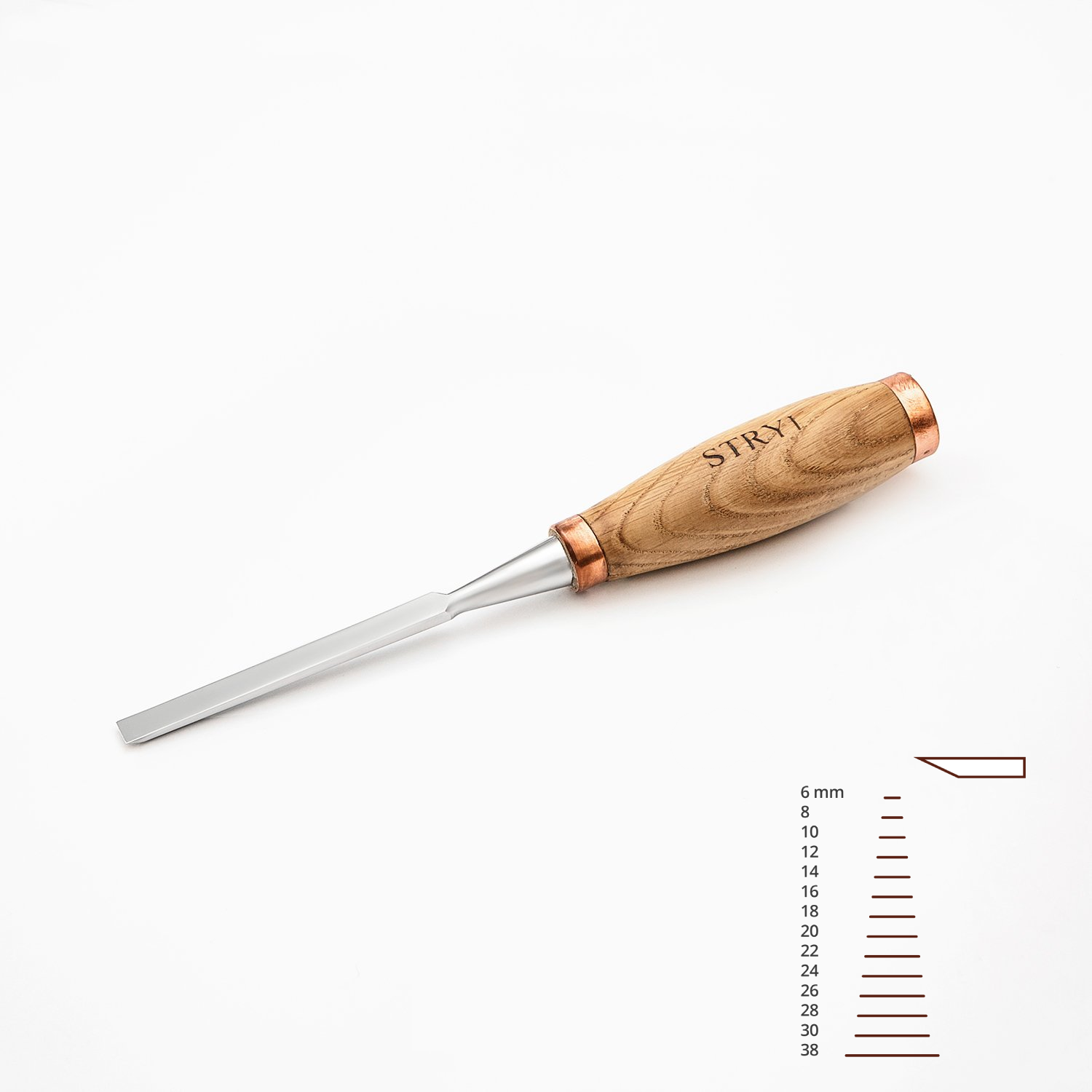 Professional Wood Carving Chisel 6/10/12/18/24mm Carpentry Flat