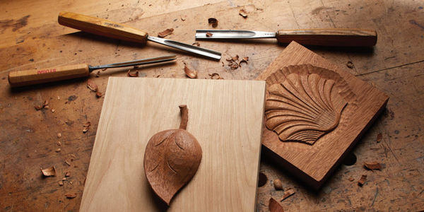 Safety tips for using wood carving tools. Protecting your hands and eyes