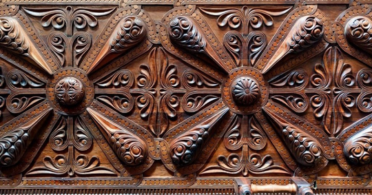 Fretwork wood carving