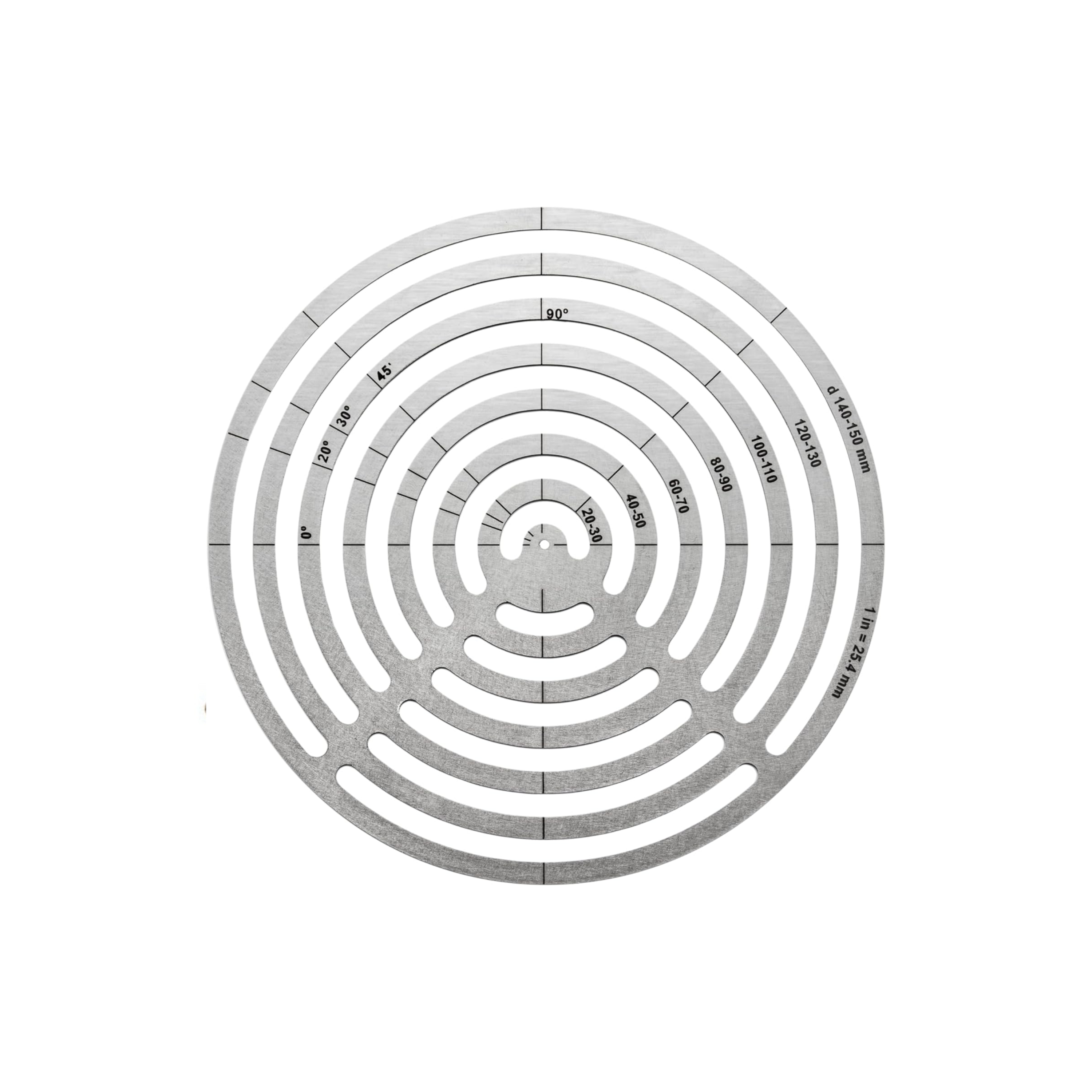 Stainless Steel Circles Ruler Template for Leather Craft Tools, Multi ...