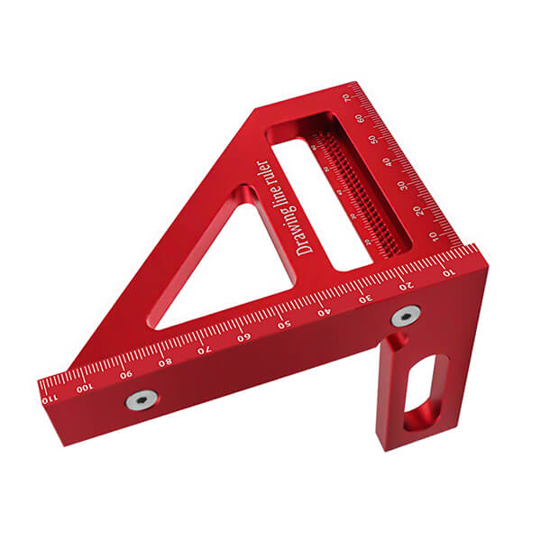 Square Protractor Miter Triangle Ruler with Marking Scriber Layout ...