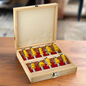 Woodworking Engraving Tool Set - 12 Precision Trimmers in Elegant Wooden Box - STRYI CARVING TOOLS