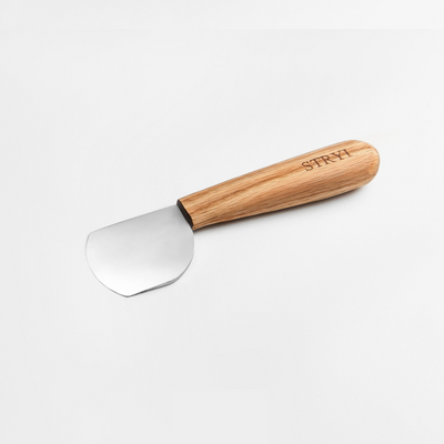 Rounded-Bevel Skiving Knife For Leather,
