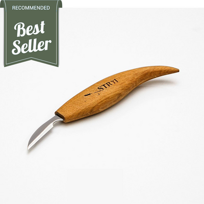 Long hook tool STRYI Profi for relief carving, detailing chisel for cr –  Wood carving tools STRYI