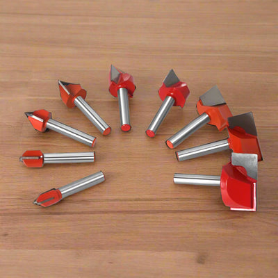 9-in-1 CNC Woodworking Engraving Tool with 6 Handles for Versatile DIY Projects - STRYI CARVING TOOLS