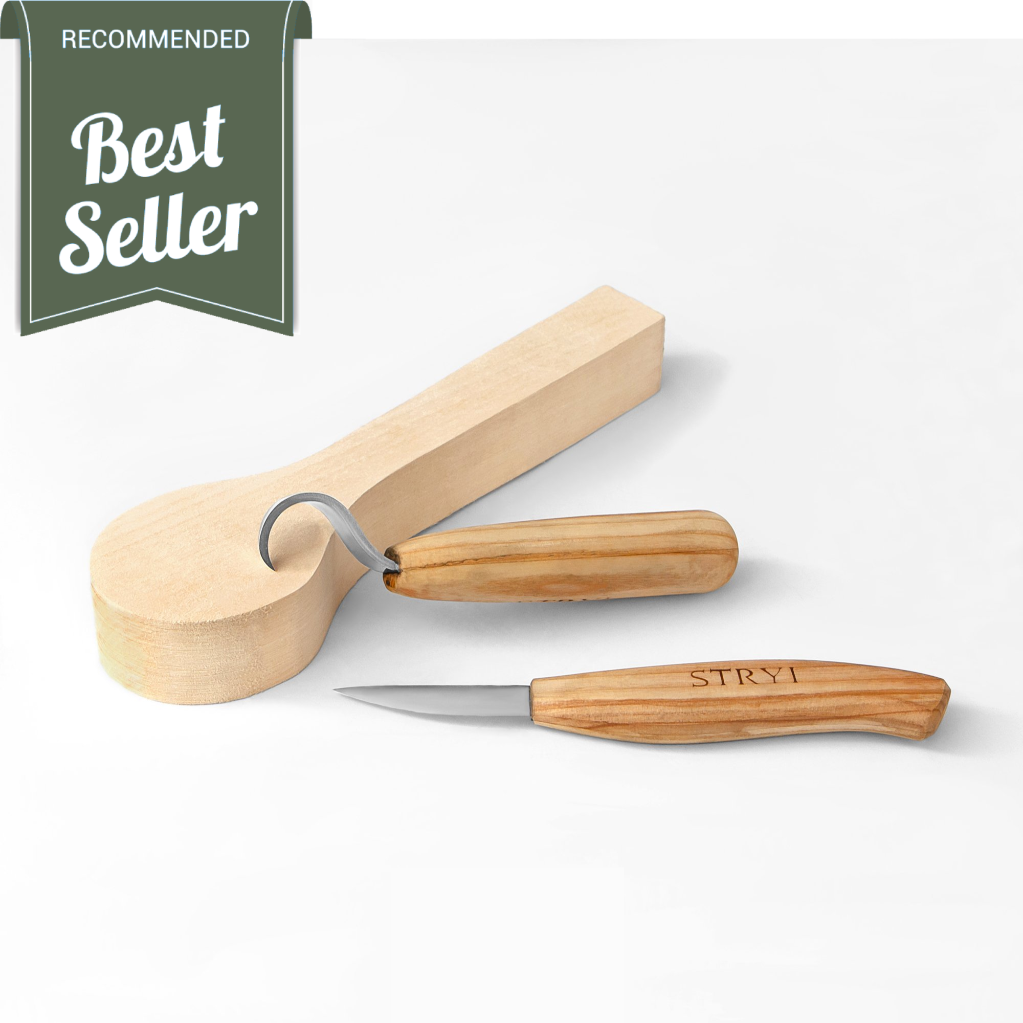 Spoon Wood Carving Tools Set 2pcs, Spoon And Bowl Carving Supplies ...