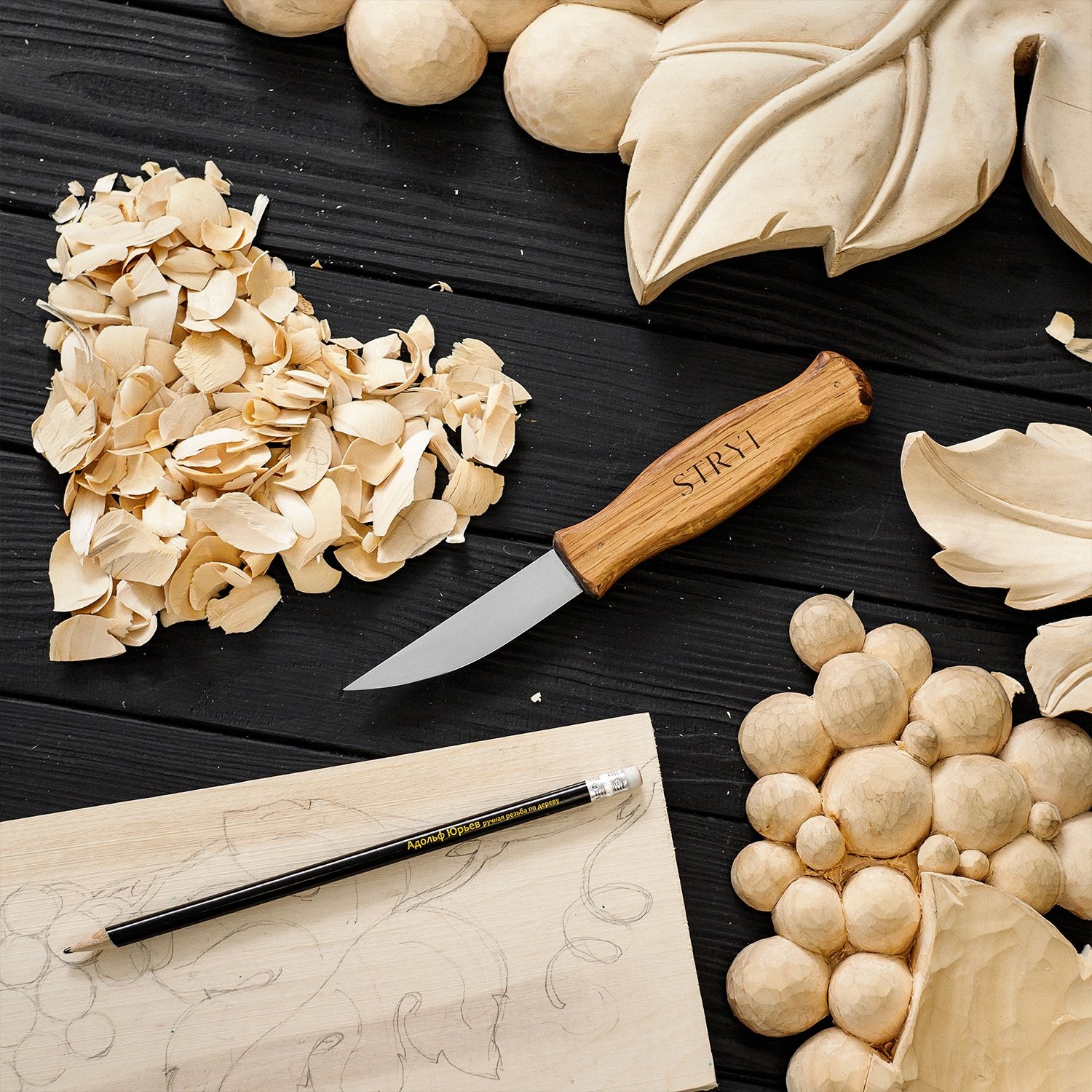 Professional Wood Carving Tools: Sloyd Whittling All Purpose Carving Knife