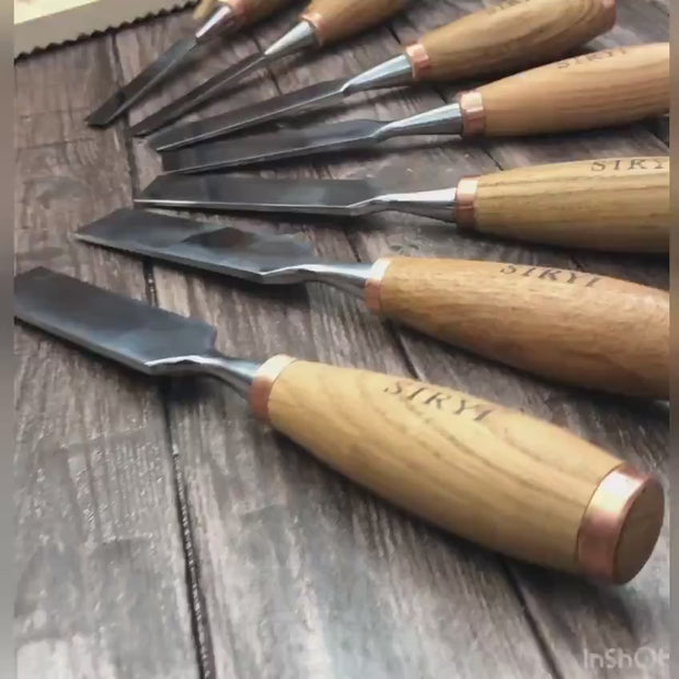 Profi Carpenter Chisels Set - 7 pcs, Tools For Making Wood