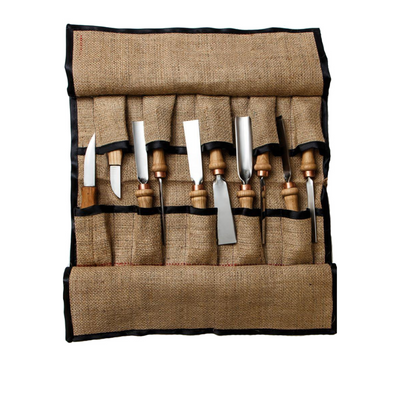 Leather Tipped Wood Carving Tool Set