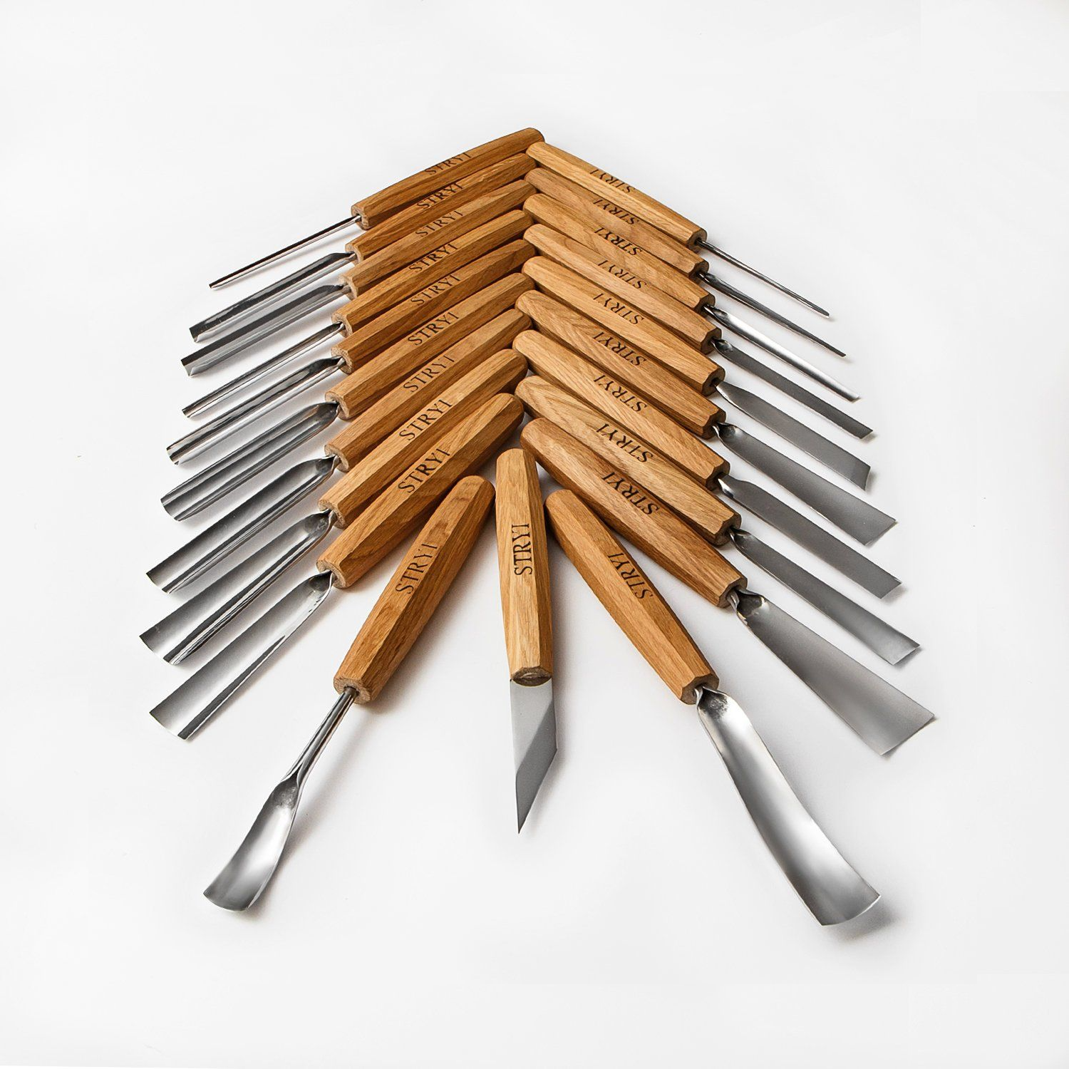 Wood Carving Tools Set For Relief Carving 21 pcs, Wood Carving Knife ...