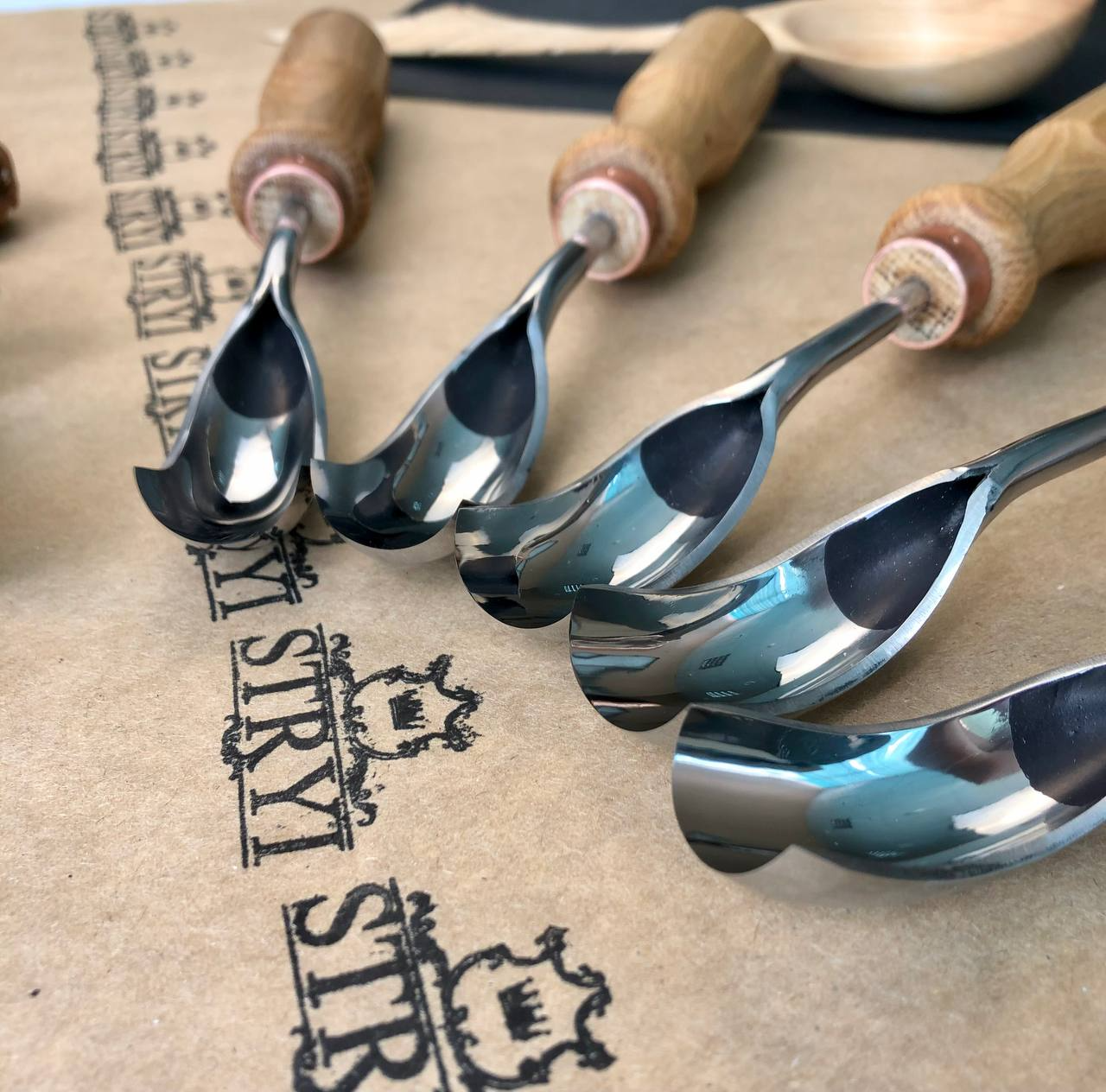 Short Bent Gouge, Wood Carving Tools, Spoon And Bowl Gouge | STRYI ...